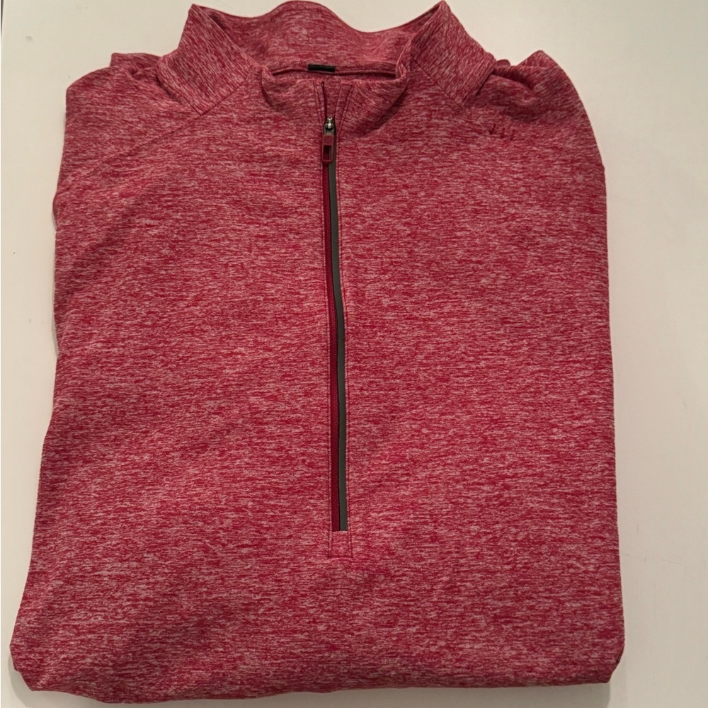 lululemon athletica Red Zip Up Sweater